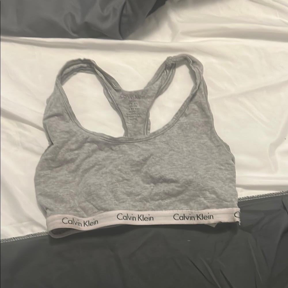 Calvin Klein Gray Women's Sports Bra Sz s